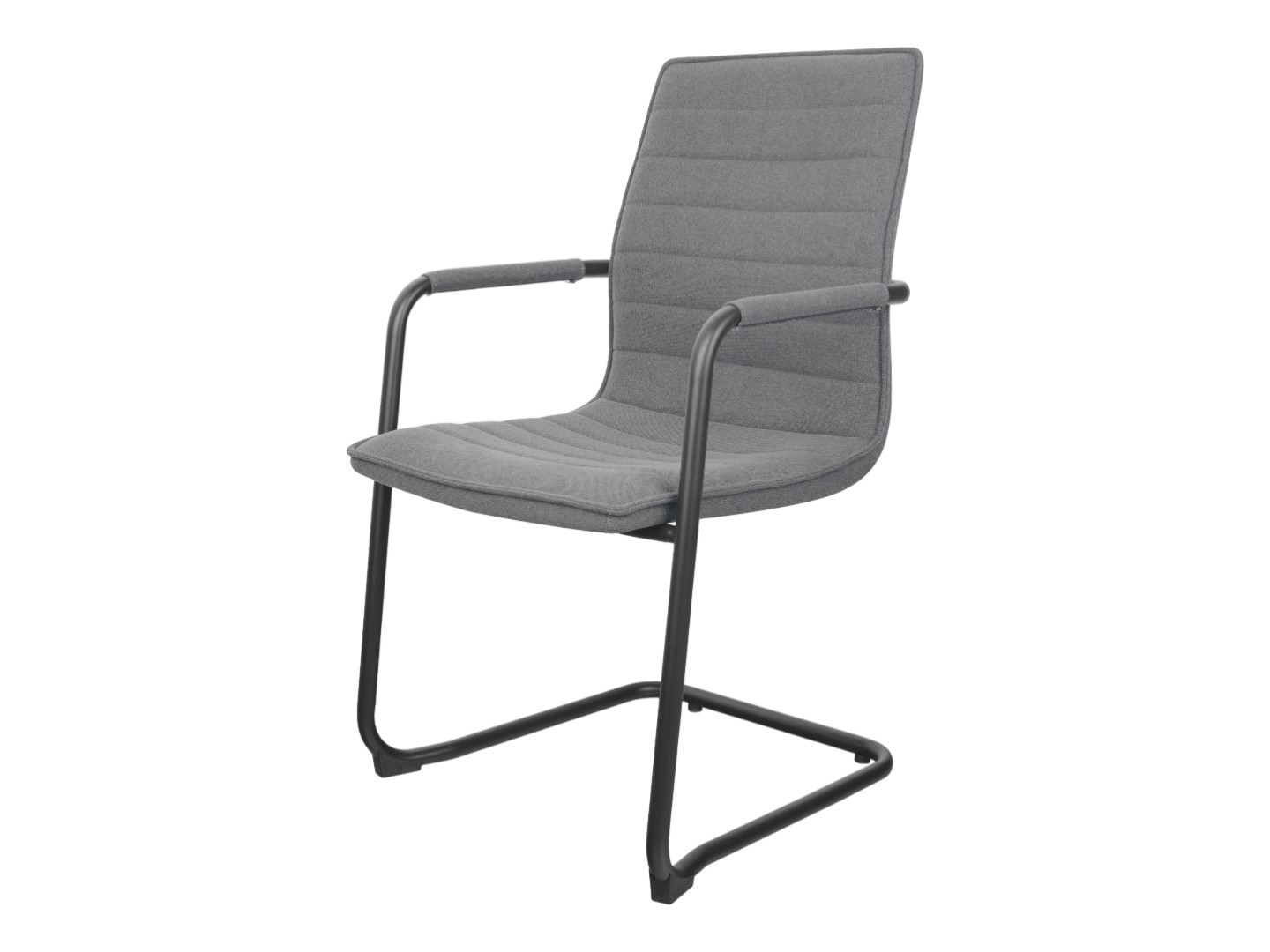 EMZ04 Jarvis luxe vintage sledestoel Denver stoffering stapelbaar