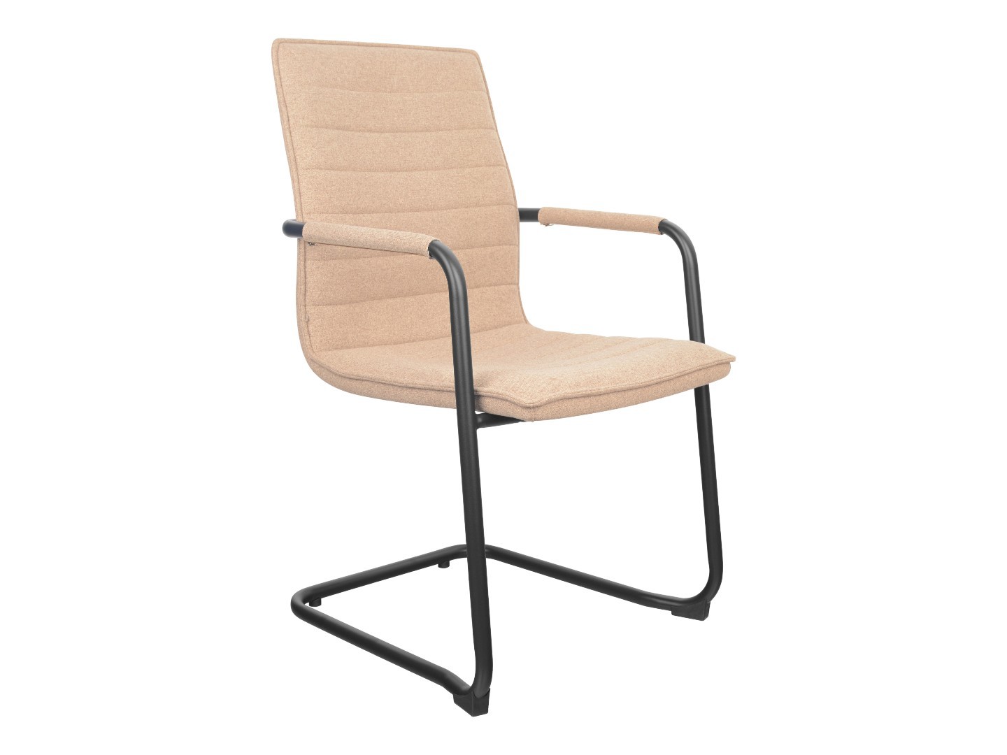 EMZ04 Jarvis luxe vintage sledestoel – Denver stoffering, stapelbaar (100.000 Martindale)