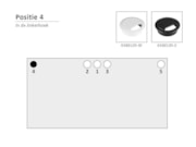 Kabeldoorvoergat 60 mm met dop voor een rechthoekig bureau