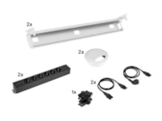 Kabelverwerkingset voor duo bureaus met PLUX Elektrificatie