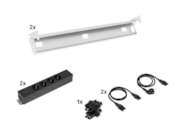 Kabelverwerkingset voor duo bureaus met PLUX Elektrificatie Kabelverwerkingset voor duo bureaus met PLUX Elektrificatie