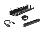 Kabelverwerkingset voor rechthoekig bureau met PLUX Elektrificatie