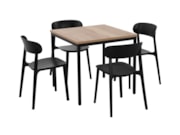 Kantinetafel PRIME Zwart Eiken