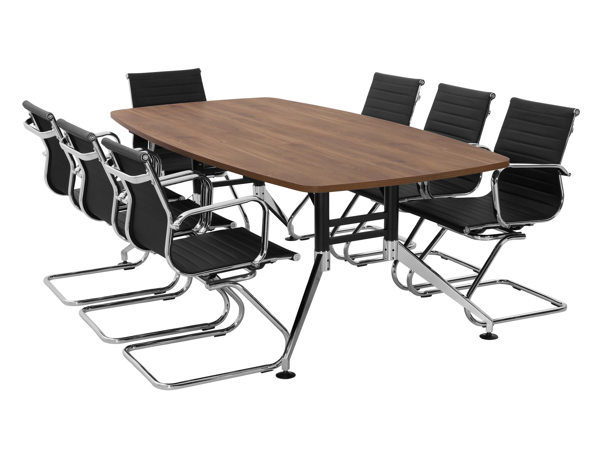 Luxe bootvormige vergadertafel SIGN 260x120 cm