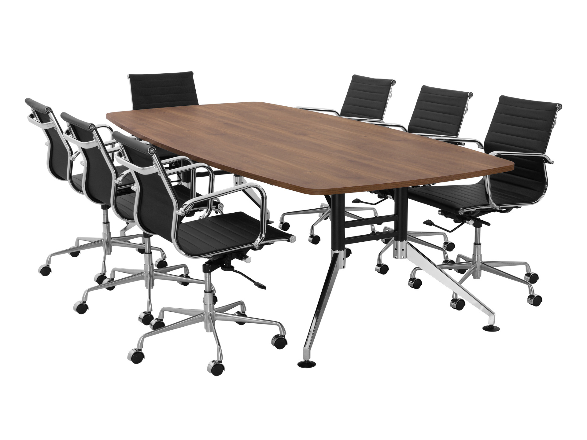 Luxe bootvormige vergadertafel SIGN 260x120 cm