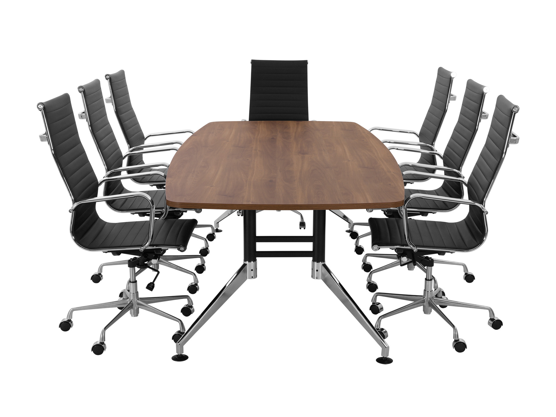 Luxe bootvormige vergadertafel SIGN 260x120 cm