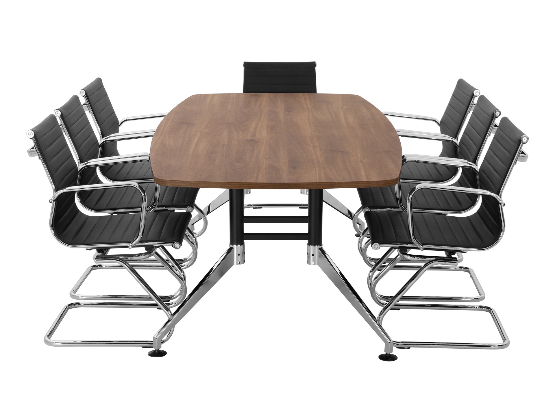 Luxe bootvormige vergadertafel SIGN 260x120 cm