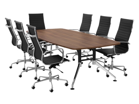 Luxe bootvormige vergadertafel SIGN 260x120 cm Luxe bootvormige vergadertafel SIGN 260x120 cm