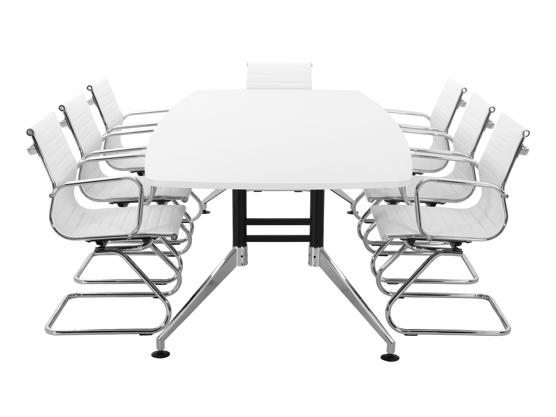 Luxe bootvormige vergadertafel SIGN 260x120 cm