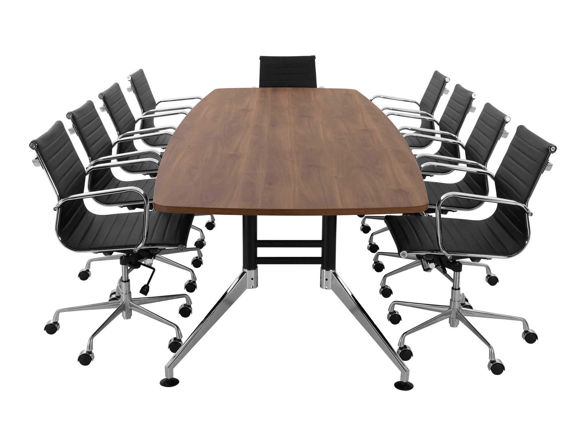 Luxe bootvormige vergadertafel SIGN 320x120 cm