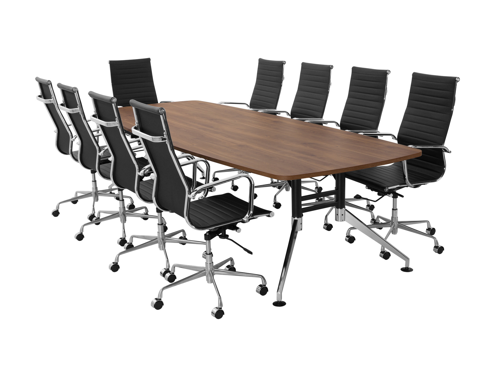 Luxe bootvormige vergadertafel SIGN 320x120 cm