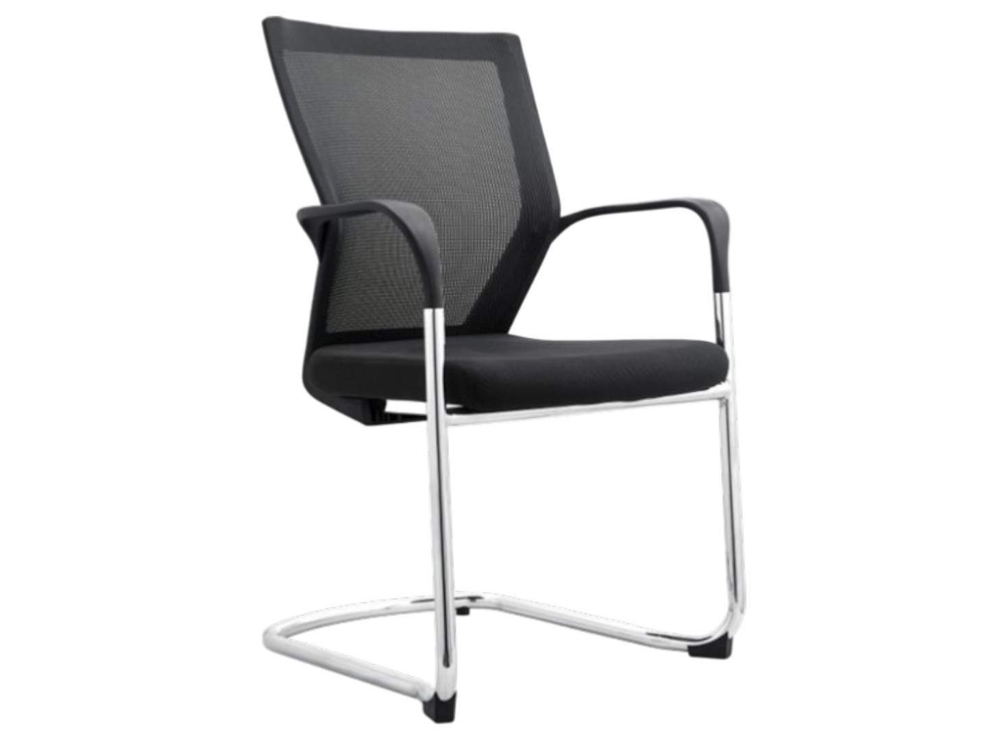 Matrix sledeframe vergaderstoel stapelbaar mesh rug