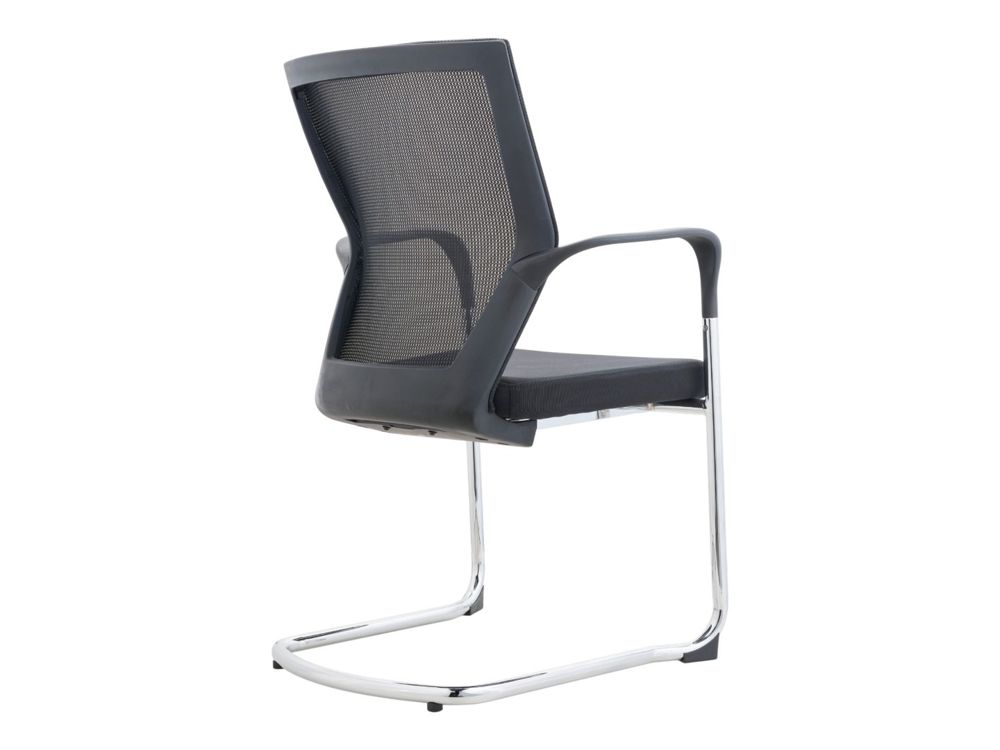 Matrix sledeframe vergaderstoel stapelbaar mesh rug