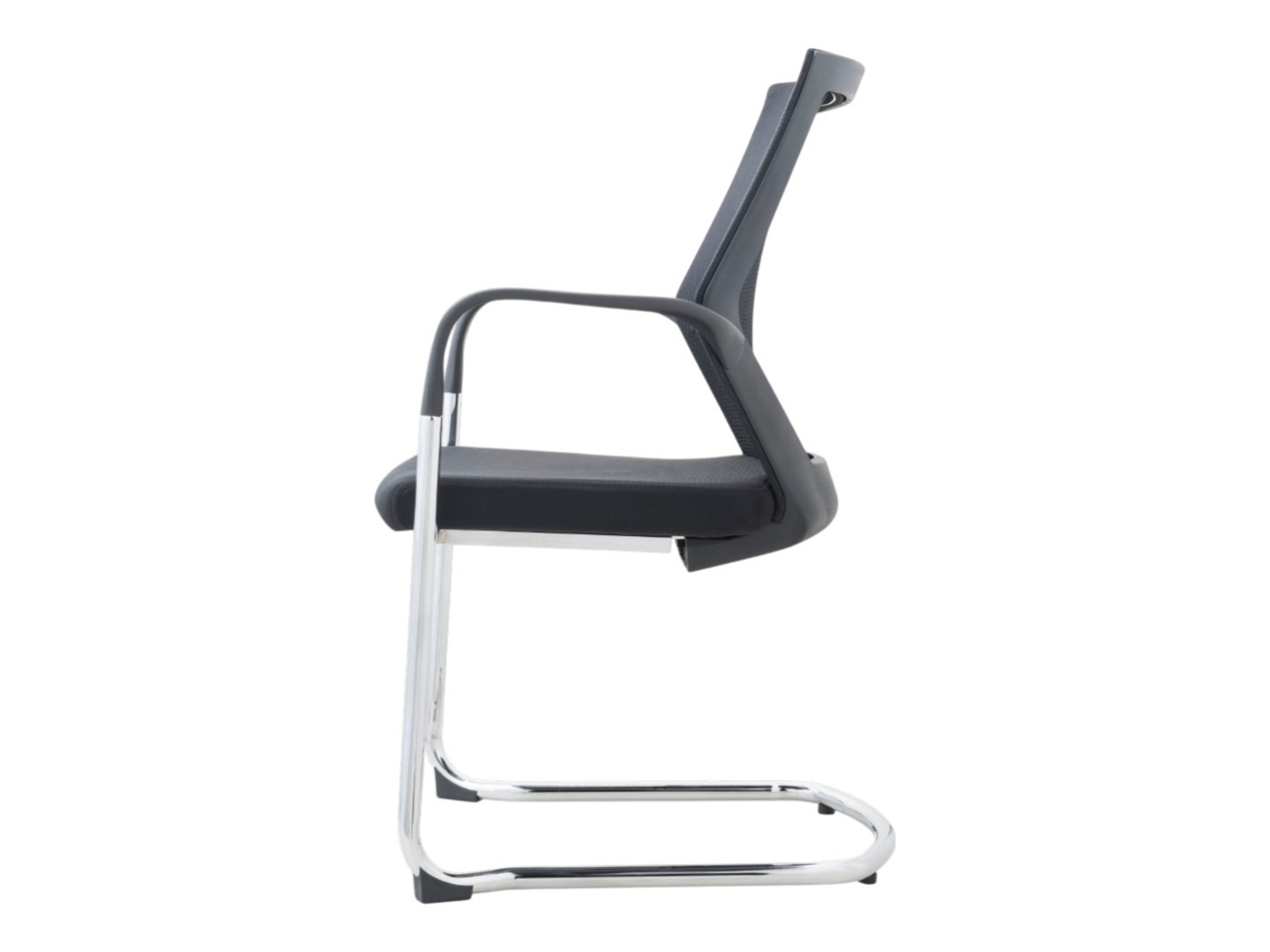 Matrix sledeframe vergaderstoel stapelbaar mesh rug