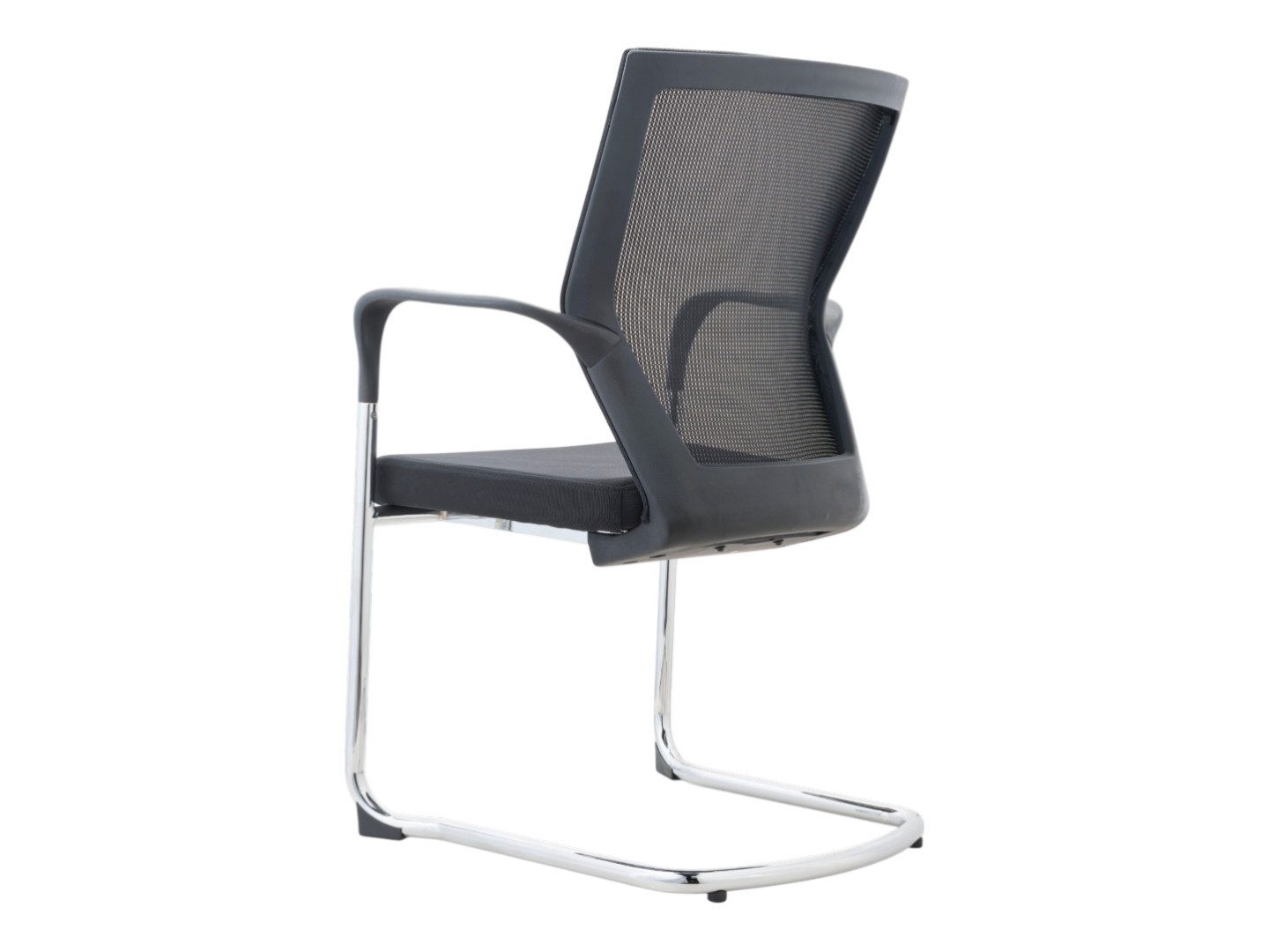 Matrix sledeframe vergaderstoel stapelbaar mesh rug