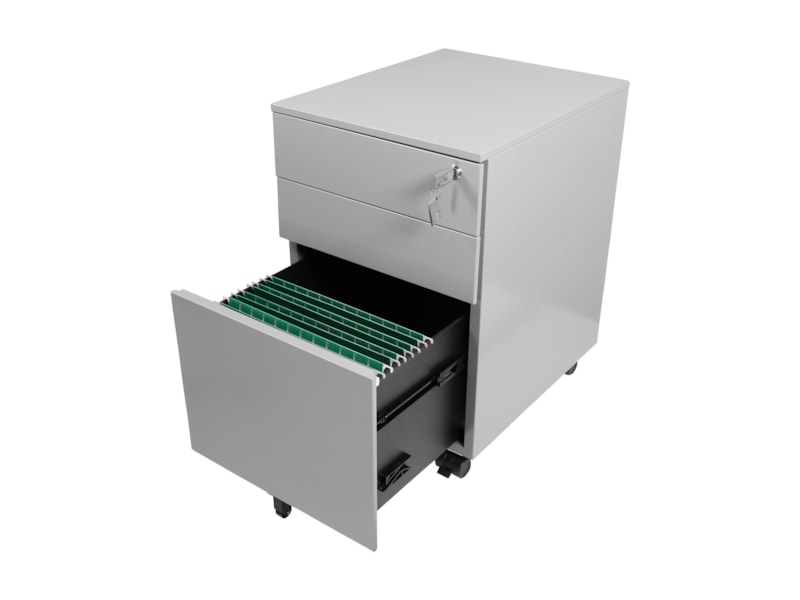 Metalen ladeblok met hangmaplade BLOC  Metalen ladeblok met hangmaplade BLOC