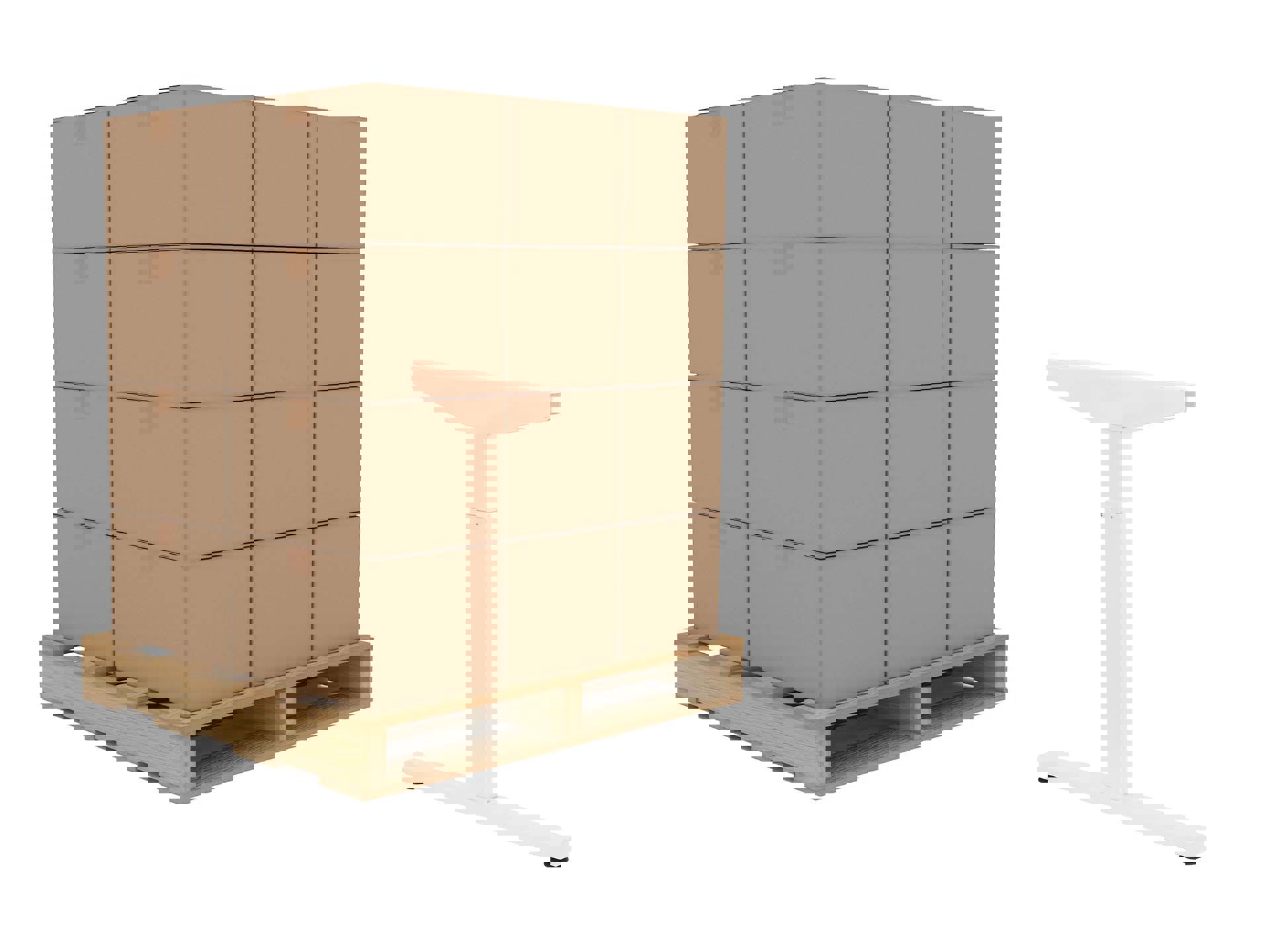 Palletaanbieding: TUBE poot 80cm instelbare inbus Wit (60 stuks)