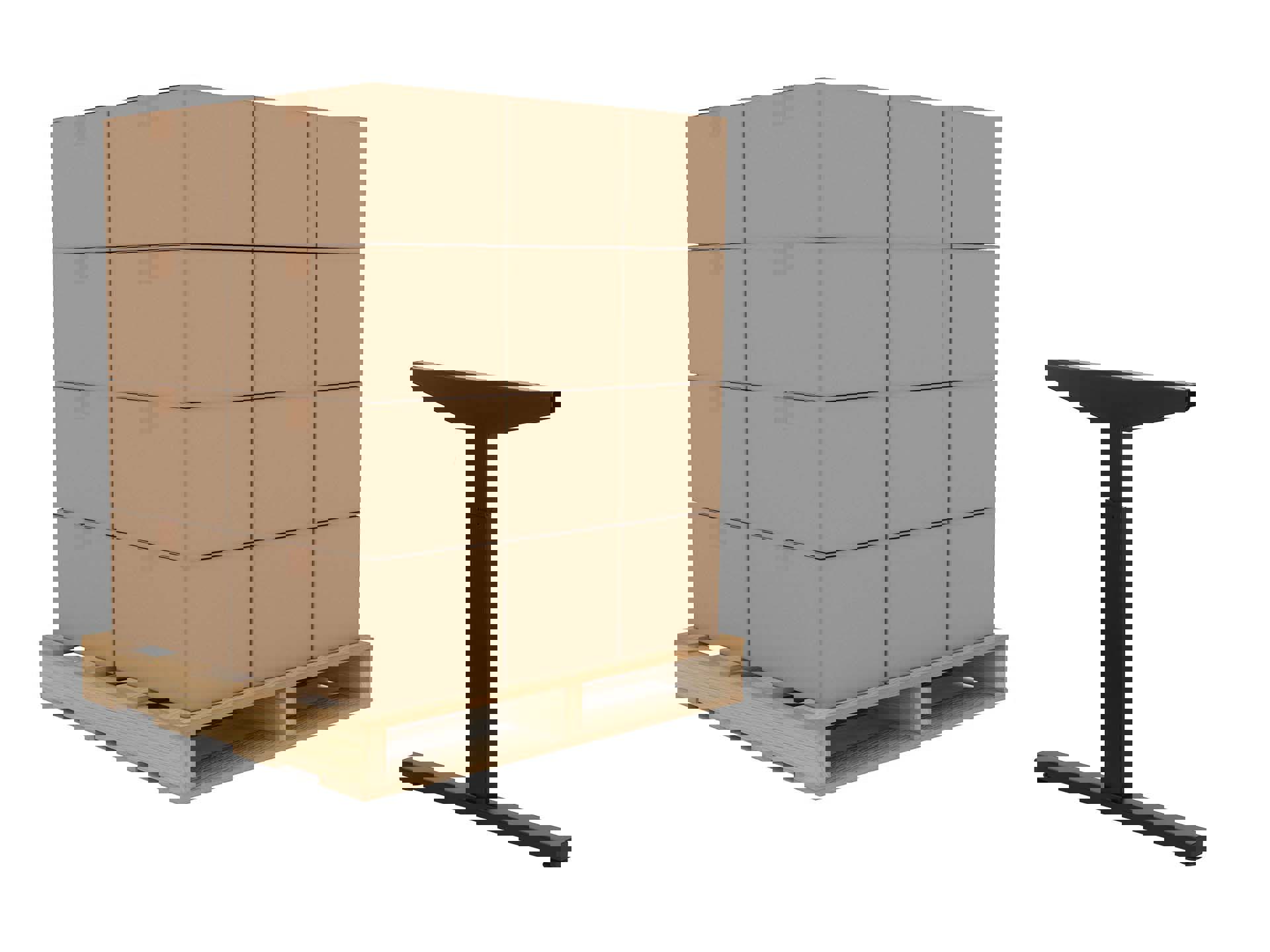 Palletaanbieding: TUBE poot 80cm instelbare inbus Zwart (60 stuks)