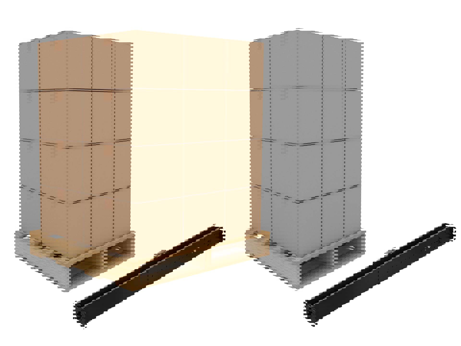 Palletaanbieding: TUBE balk 151-233 cm verstelbaar Zwart (30 stuks)