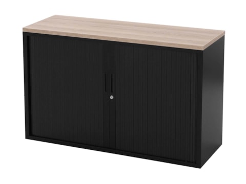 Roldeurkast laag STOR incl. topblad Roldeurkast laag STOR incl. topblad