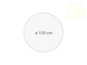 Rond vergadertafel blad diameter 120cm