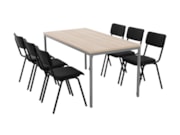 Spreektafel PRIME Zilvergrijs Scandinavisch Eiken Spreektafel PRIME Zilvergrijs Scandinavisch Eiken