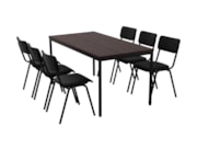 Spreektafel PRIME Zwart Donker Sepia