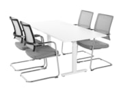 Spreektafel TUBE Wit 