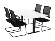 Spreektafel TUBE Zwart Wit