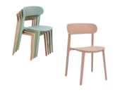 Steppel stevige kunststof stoel stapelbaar