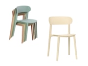 Steppel stevige kunststof stoel stapelbaar Steppel stevige kunststof stoel stapelbaar