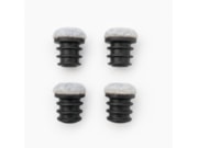 Stoeldoppen met vilt Zwart Grijs