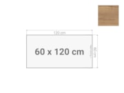 Tafelblad 60x120cm