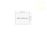 Topblad ladeblok 40x50cm