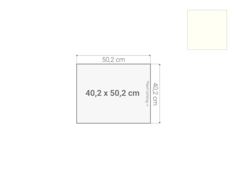 Topblad ladeblok Wit 40x50cm Topblad ladeblok Wit 40x50cm