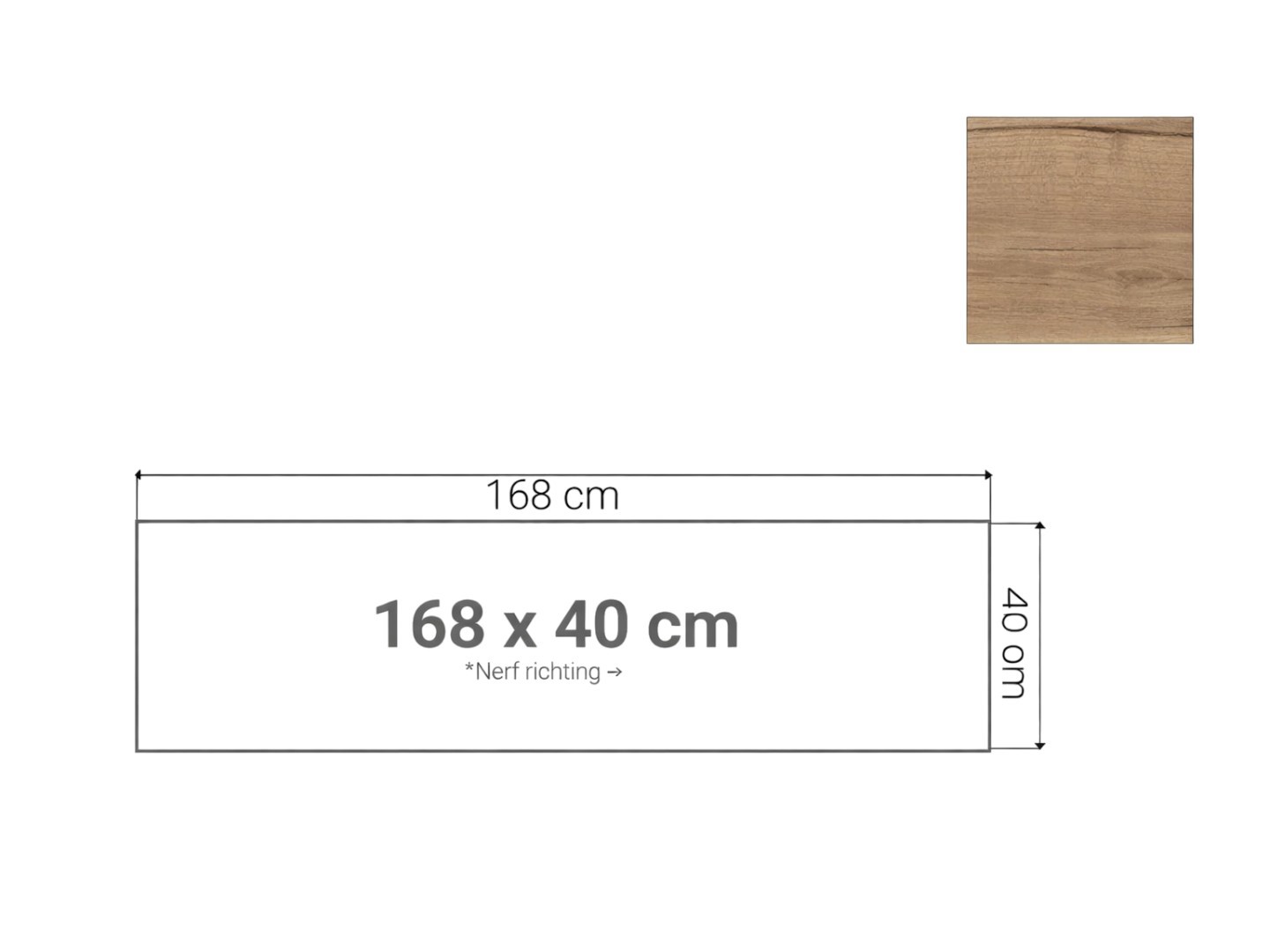 Topblad schuifdeurkast 