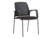 VACA13 Start stapelbare vierpootstoel met armleuningen training stoel , zaalstoel en vergaderstoel