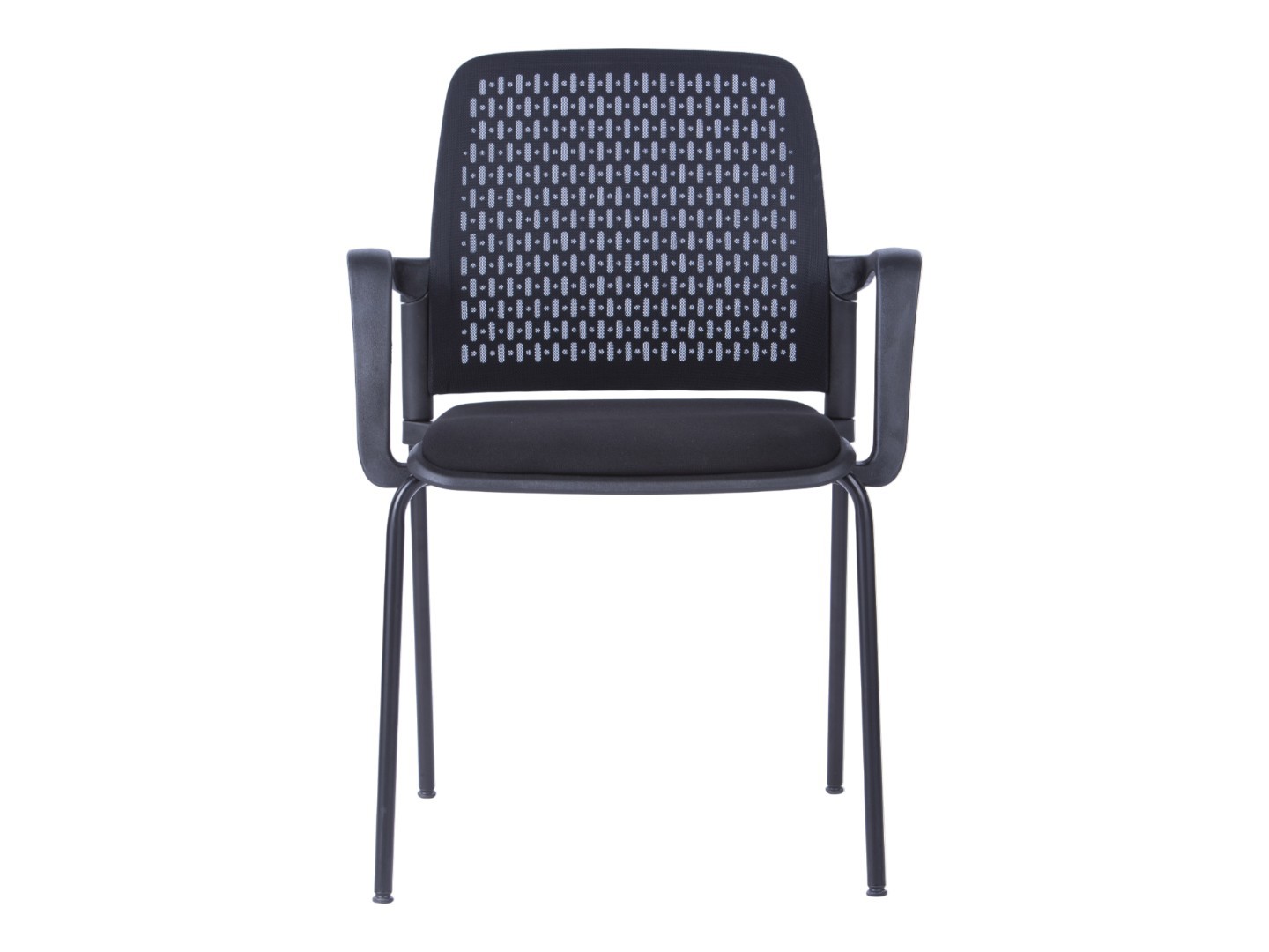 VACA13 Start - vierpootstoel met armleuningen geperforeerde rug met mesh