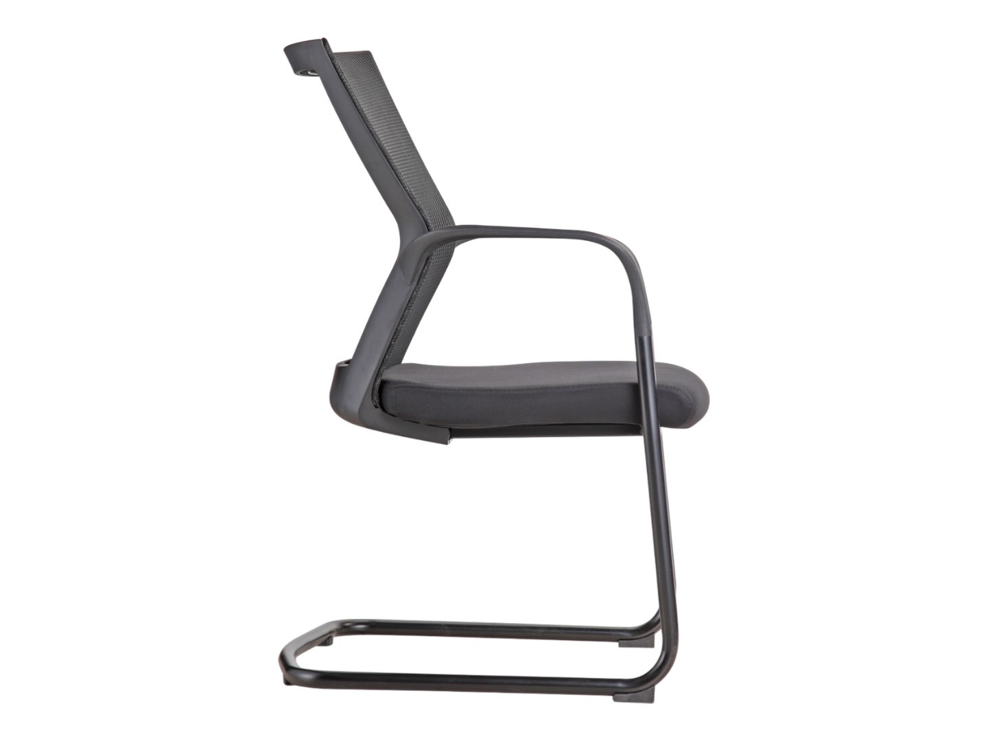 Matrix sledeframe vergaderstoel stapelbaar mesh rug