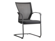 Matrix sledeframe vergaderstoel stapelbaar mesh rug