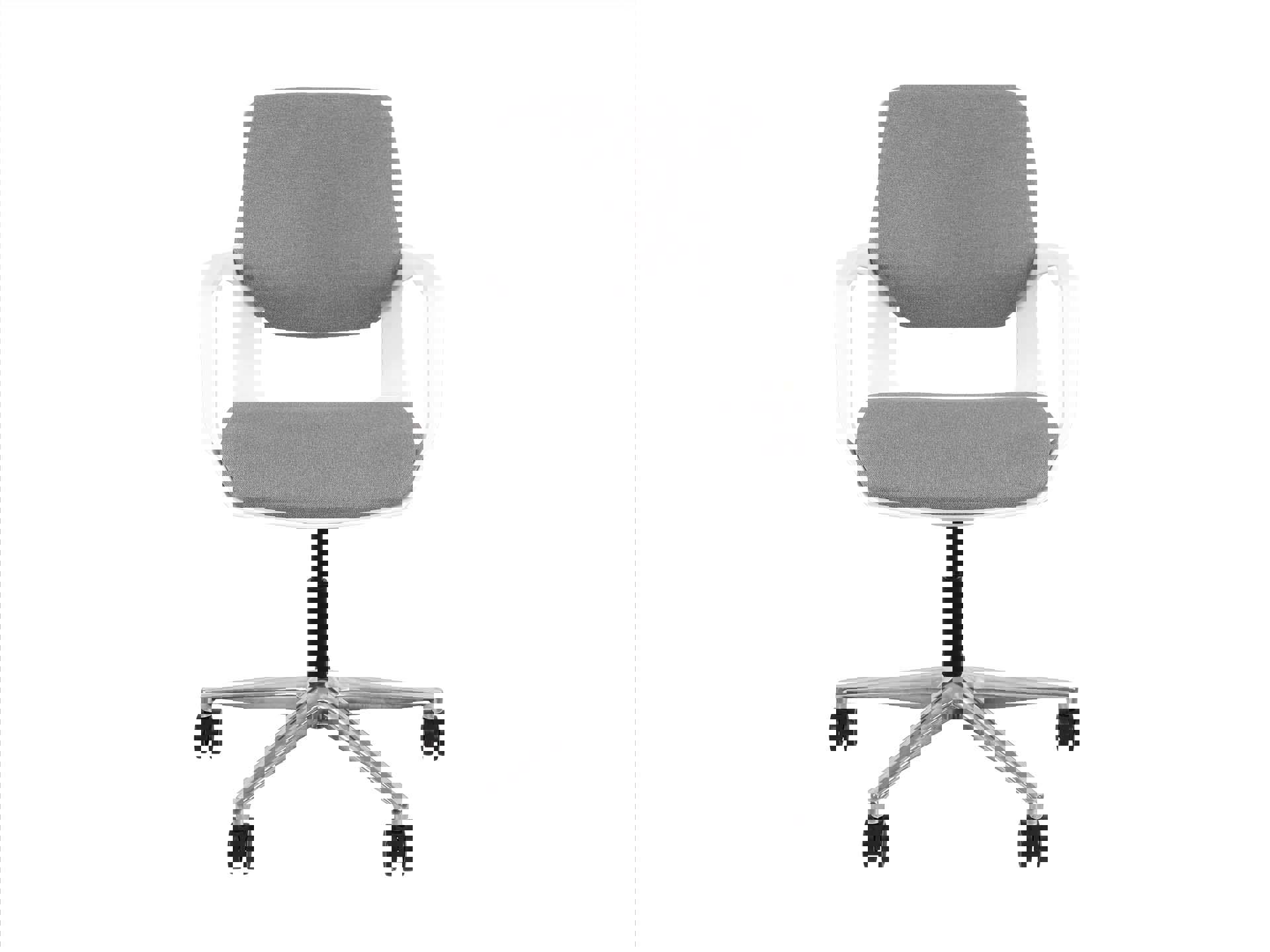 Vergaderstoel kuip Ledderra