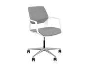 Vergaderstoel kuip Ledderra