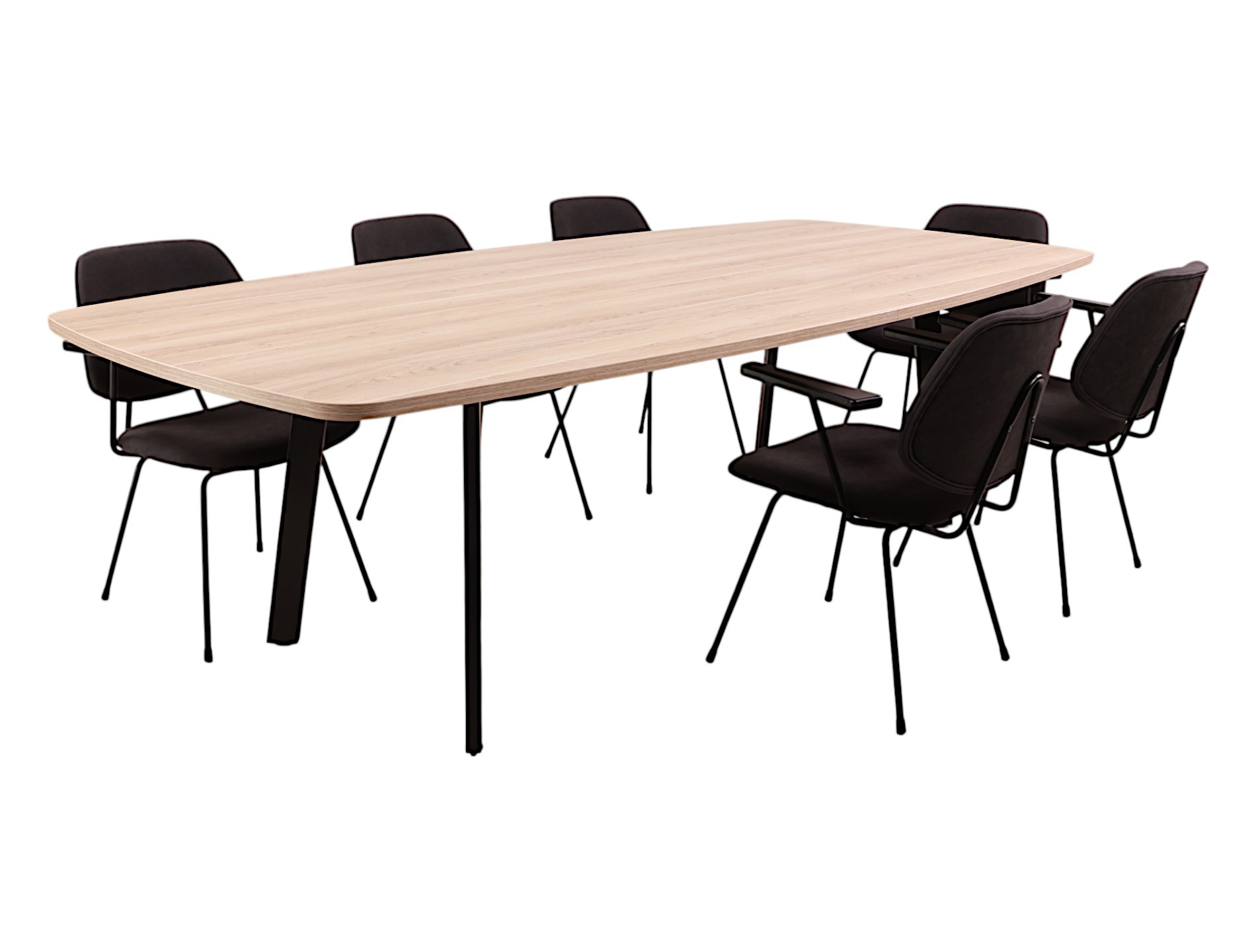 Vergadertafel MAYA Ovaal bootvormig