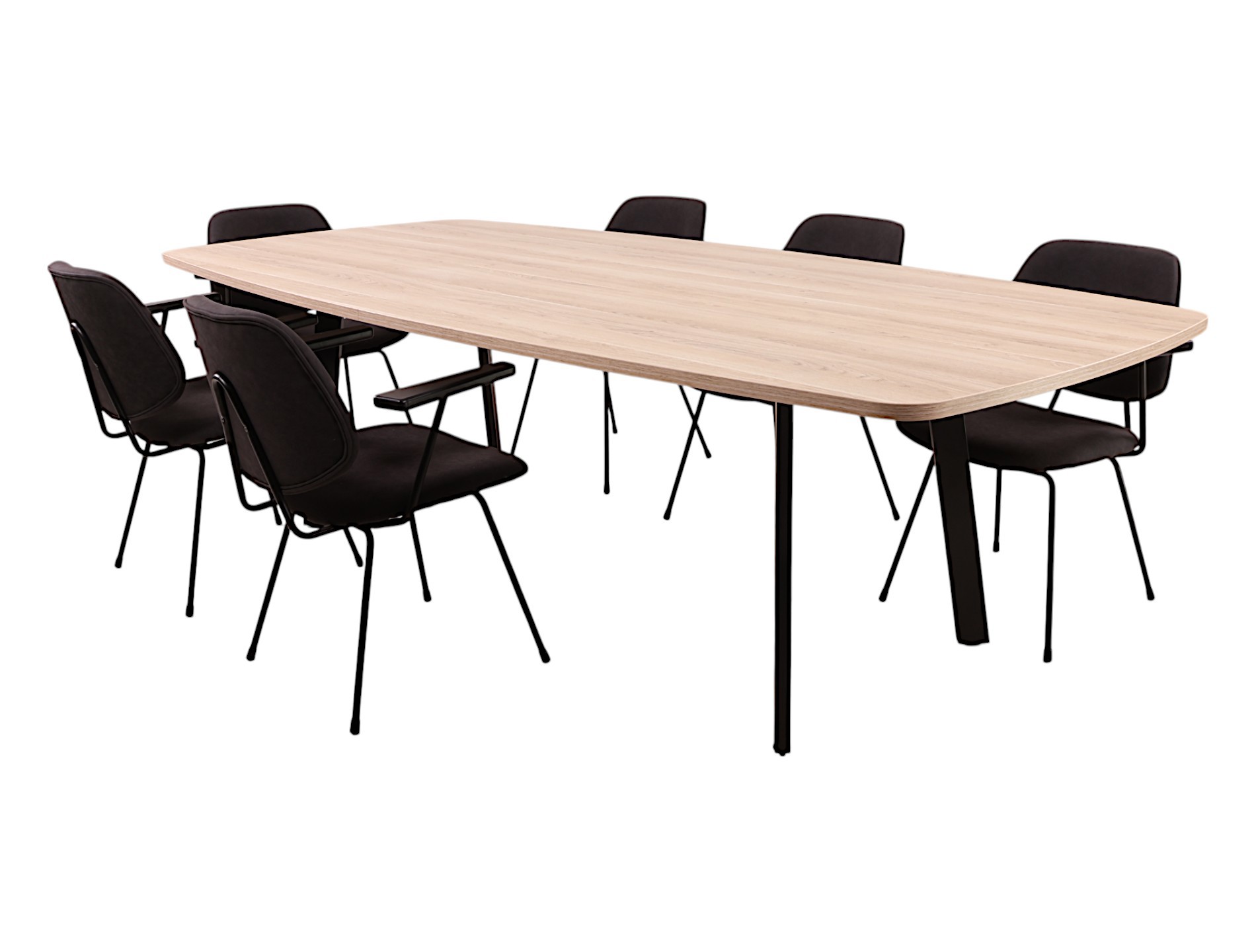 Vergadertafel MAYA Ovaal bootvormig