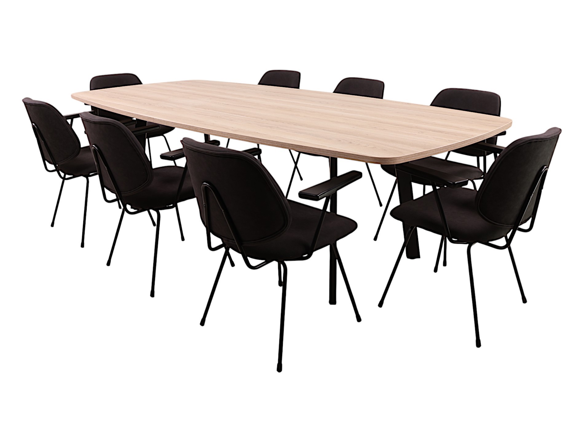 Vergadertafel MAYA Ovaal bootvormig