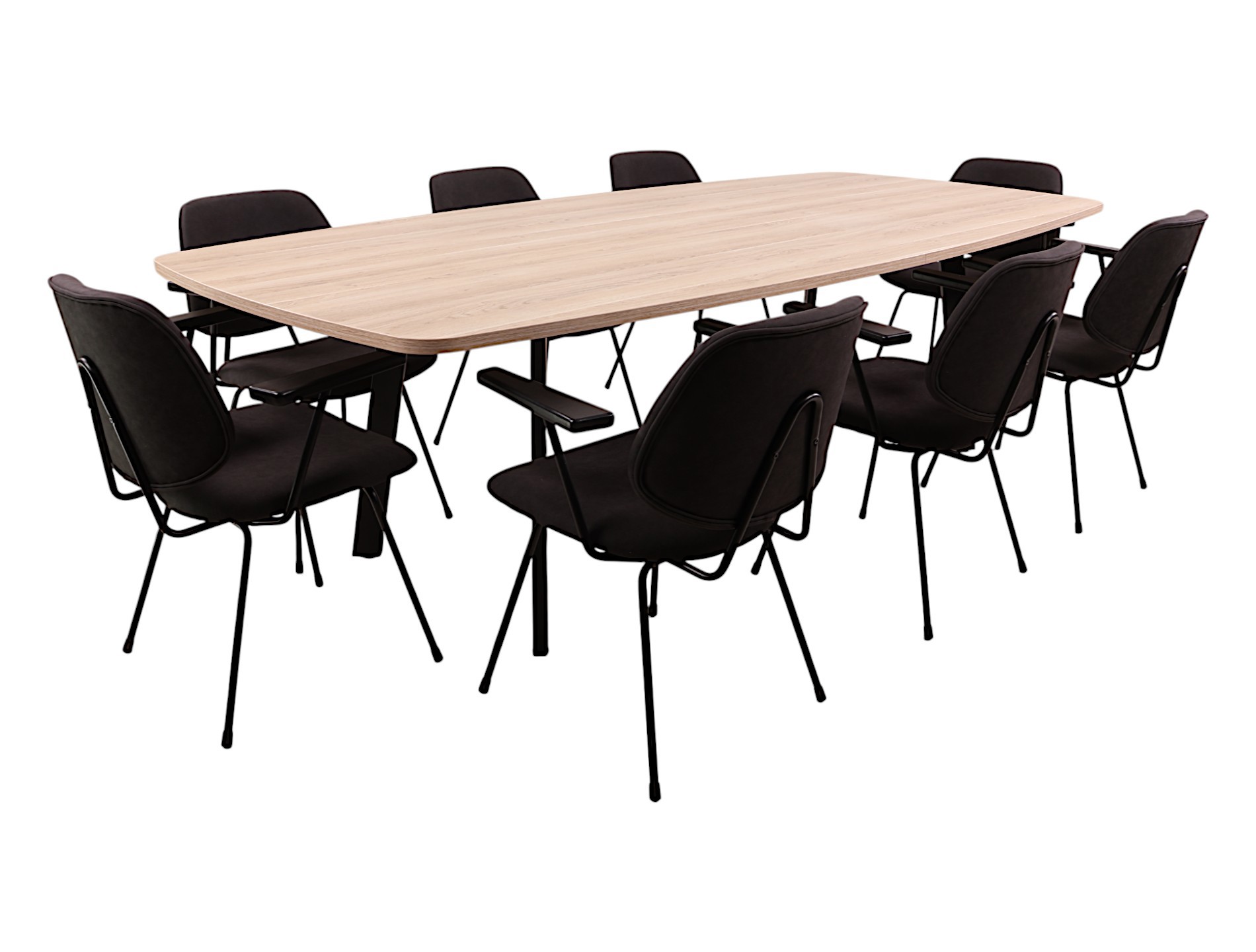 Vergadertafel MAYA Ovaal bootvormig