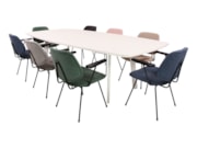 Vergadertafel MAYA Ovaal bootvormig