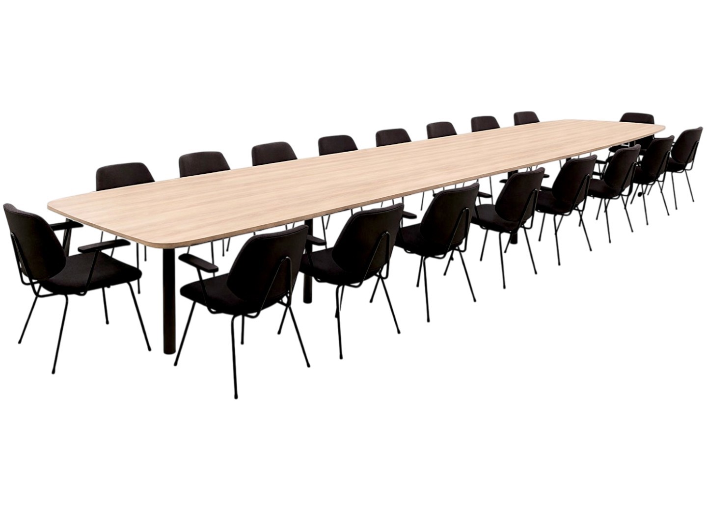 Vergadertafel MAYA Ovaal bootvormig ovaal XL