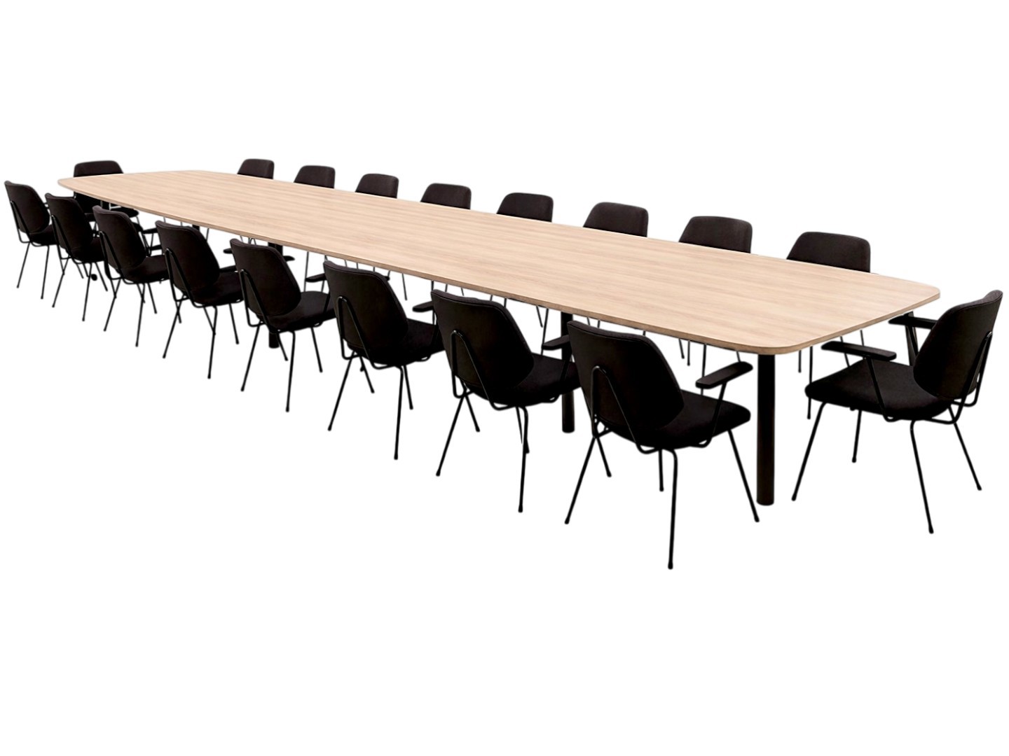 Vergadertafel MAYA Ovaal bootvormig ovaal 320