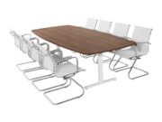 Vergadertafel TUBE Wit 